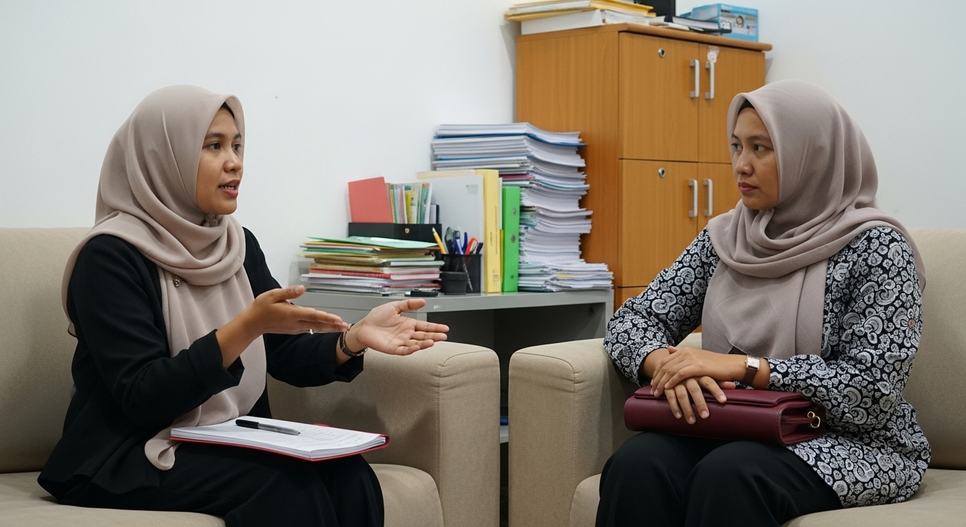 Sesi konsultasi antara psikolog profesional dan klien di layanan konseling PsikologAnda Semarang